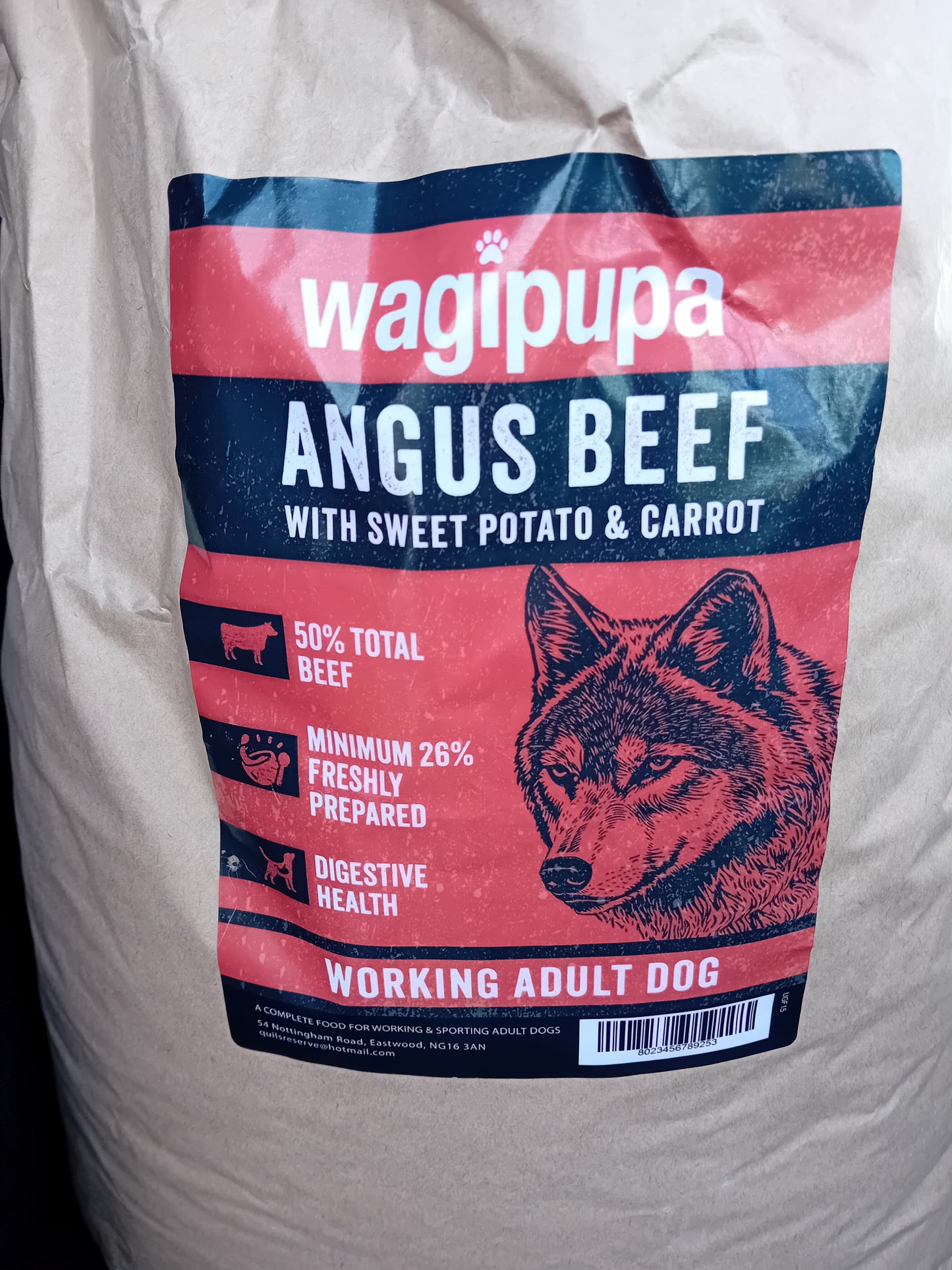 Wagipupa Adult Angus Beef with Sweet Potato and Carrot 15kg