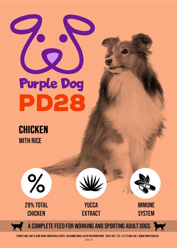 PD28 Chicken & Rice Dry Dog Food 15kg