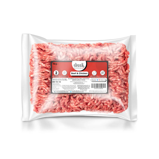 Drool Beef & Chicken Freeflow mince 1kg