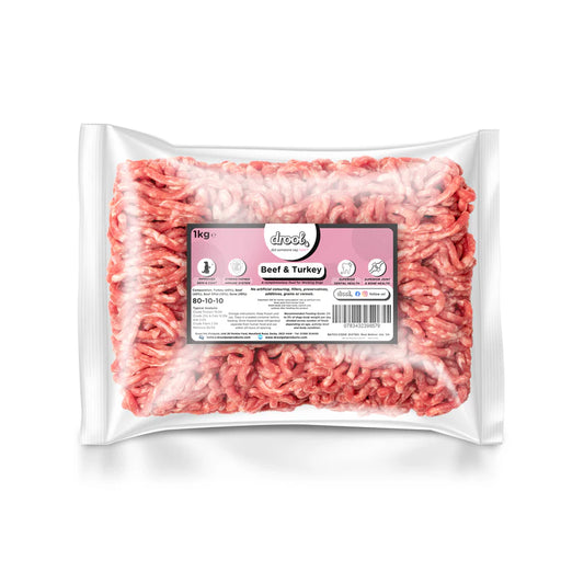 Drool Beef & Turkey Free flow Mince 1kg