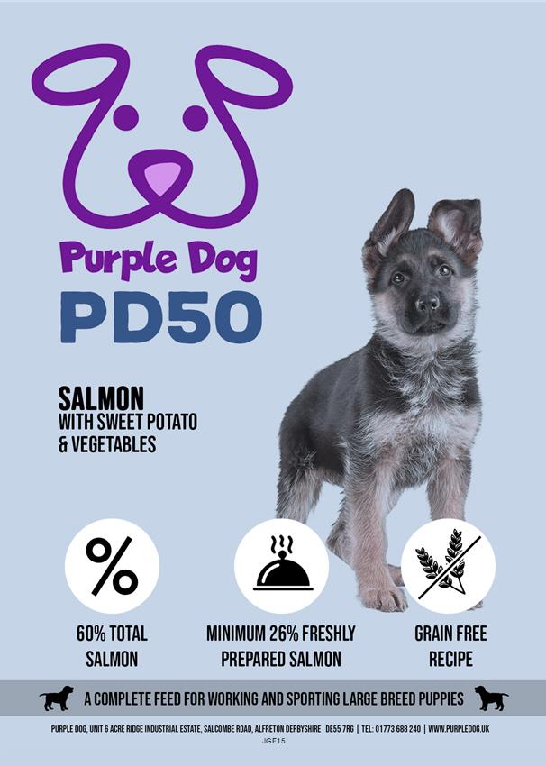 PD50 Large Breed Puppy Salmon with Sweet Potato and Vegetables